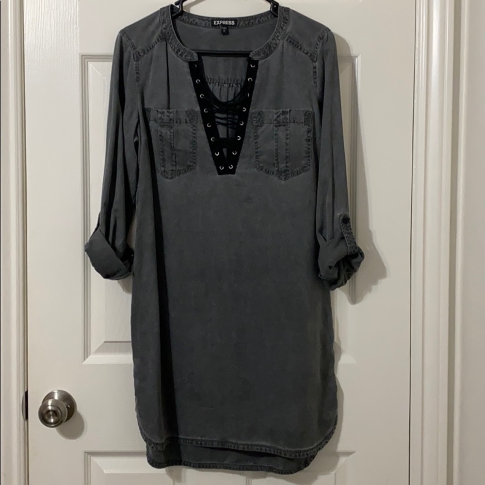 Express Sexy Shirt Dress